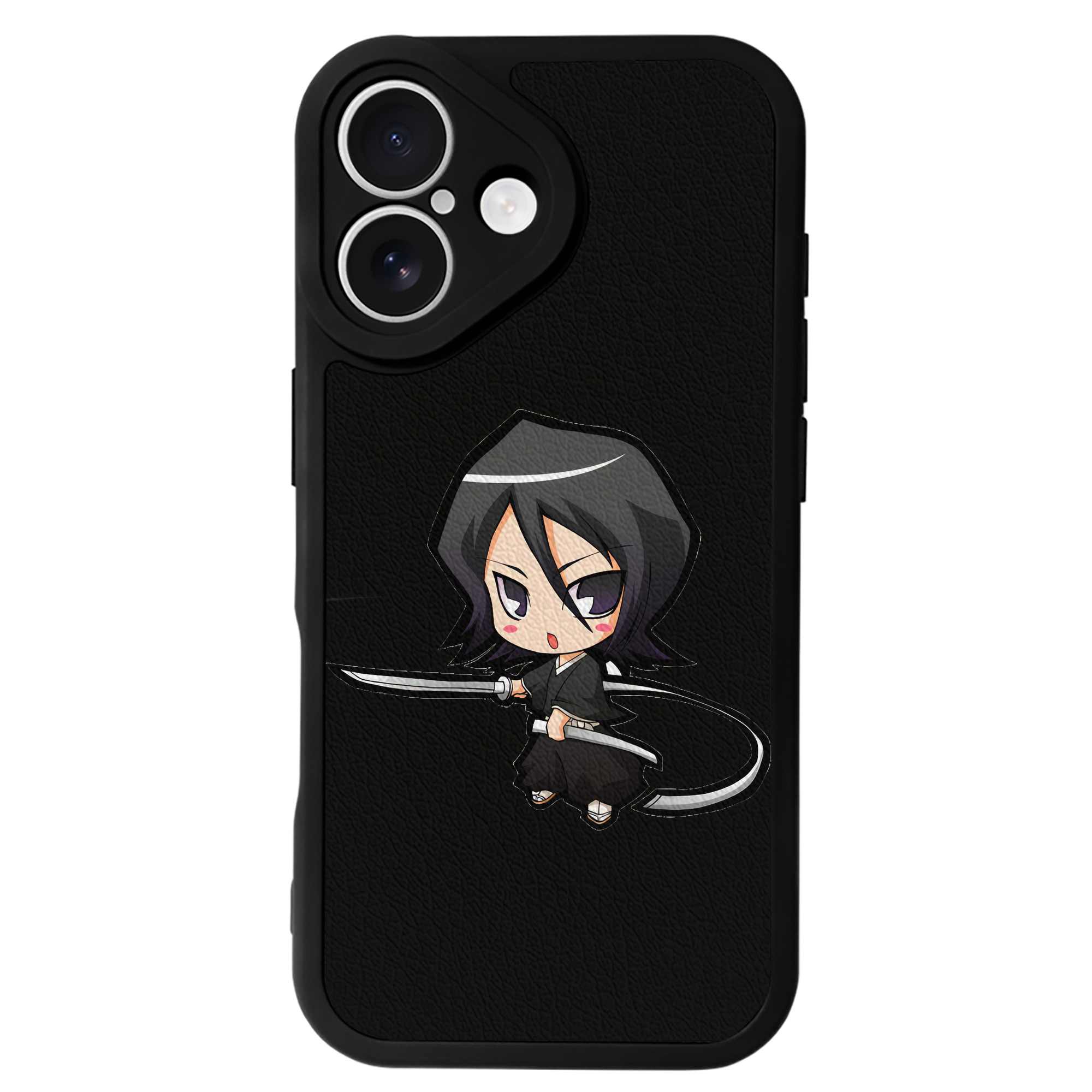 （画像用） ブリーチ 朽木ルキア BLEACH Kuchiki Rukia 【iPhone 16シリーズ対応】シリコンスマホケース（レザー調） 材質：シリコン